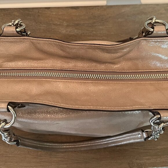 Coach 18694 Chelsea East West Platinum Shimmer Patent Leather Shoulder/Tote Bag - Picture 4 of 11